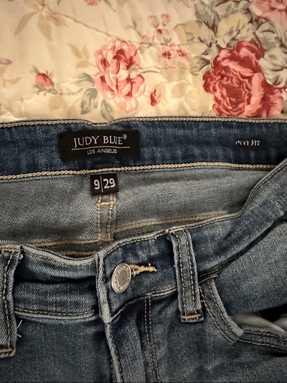 Judy Blue Medium Wash Distressed Skinny Jeans - Picture 2 of 9